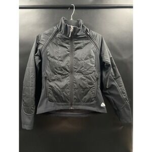 VTG Nike ACG 2-in-1 Black Puffy Jacket/Vest Full Zip In/Out Pockets Thinsulate-S